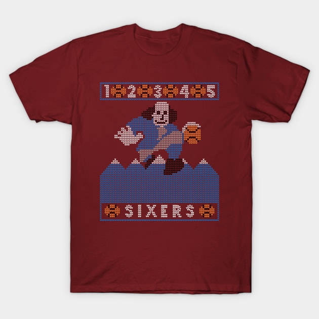 Ugly Sixers Xmas (alt. red) T-Shirt by OptionaliTEES